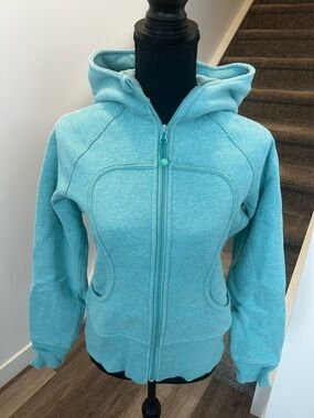 lululemon athletica Teal Zip-Up Hoodie Sweatshirt